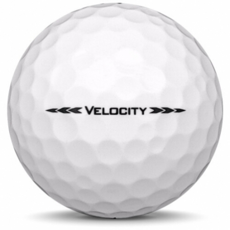Golfbollen Titleist Velocity i årsmodell 2021.