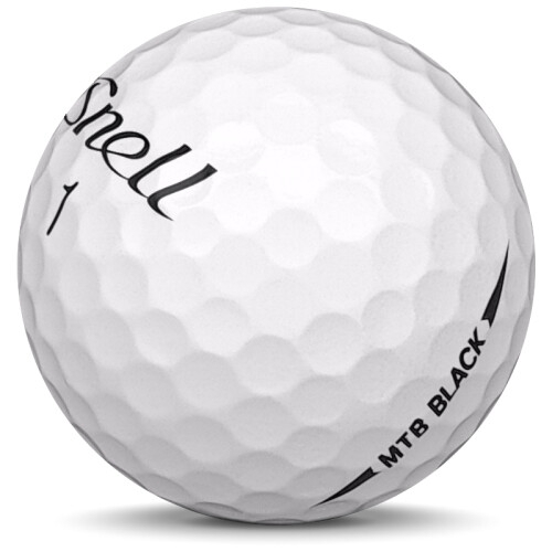 Golfboll av modellen Snell MTB Black i 2020 års version med vit färg sned bild