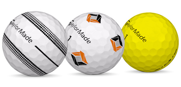 TaylorMade TP5 golfbollar i olika färger